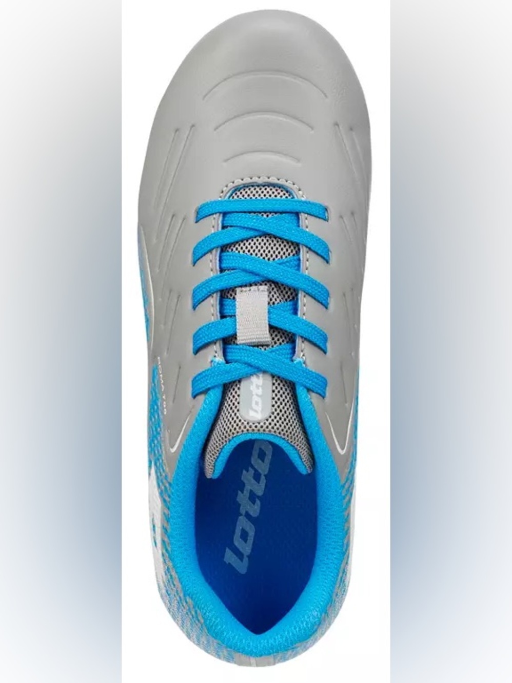 Kids' Gray & Blue Soccer Cleats 2.5